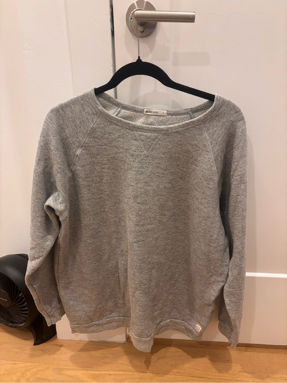 Marine Layer Light Heather Gray Pullover Sweatshirt